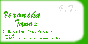 veronika tanos business card